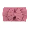Nuevos y Lindos Accesorios para el Cabello de Bebé de Nylon Europeos y Americanos Diadema de Lazo de Doble Capa para Bebé Accesorios Cómodos para Niños Pequeños