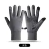 Luvas Térmicas para Dirigir no Outono e Inverno para Homens e Mulheres, à Prova de Vento, Proteção contra o Frio, Antiderrapantes, Compatíveis com Tela de Toque, Luvas com Forro de Fleece para Corrida e Ciclismo ao Ar Livre
