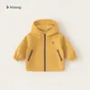 Roupa de Outono Bangxuan para Crianças Cor Sólida Moletom para Bebê Tops para Meninos ao Ar Livre Roupas Infantis Huzhou Zhili Jaquetas para Meninas