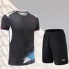 Nuevos Uniformes de Bádminton para Hombres y Mujeres, Uniformes de Tenis de Pareja de Manga Corta, Uniformes de Verano de Secado Rápido para Entrenamiento y Competición Infantil, Transpirable 4074