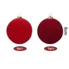 Amazon Natal 8cm 12 Peças Luxo Veludo Decoração de Natal Enfeites Pendurados Conjunto Decoração de Atmosfera Bolas de Natal