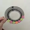Peine para el cabello roto en la frente de los niños, peine para el cabello con forma de disco para la parte posterior de la cabeza de las niñas, peine para el cabello con forma de disco, peine de dibujos animados para niñas.