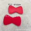 Pajarita Roja con Textura de Flor de Cinco Pétalos y Palabras de Bendición Accesorios para el Cabello Antiguos Hechos a Mano para Año Nuevo Materiales