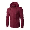 Comercio Exterior Amazon Cárdigan Suéter de Color Sólido Sudadera con Forro Polar Top Deportivo Otoño e Invierno Hombres y Mujeres Camisa con Cremallera