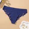 Braguitas de encaje para mujer, ropa interior sexy de seda helada, entrepierna de algodón para mujer, pantalones brasileños sexis de cintura media para mujer, transfronterizos calientes