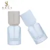 Frasco Redondo Reto de Fundo Grosso para Base Líquida de 30ml, Frasco de Vidro com Bomba para Produto de Skincare BB Cream, Frasco Dispensador de Líquido para Essência, Simples e de Alto Padrão