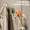 Gancho adhesivo de plástico con baño galvánico de lujo ligero, sin taladro, para pared, para baño, inodoro, dormitorio, entrada y detrás de la puerta