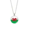 Copa del Mundo de Comercio Exterior 32 Países Collar con Bandera Colgante de Balón de Fútbol Collar para Hombres y Mujeres Cadena para Suéter Joyería Venta al por Mayor
