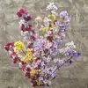 Flor artificial, flor de macieira de cabeça dupla, decoração para sala de estar e mesa de jantar, arranjo para salão de casamentos, material floral, adereços para fotos e fotografia