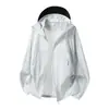 Ropa de Protección Solar de Verano Delgada UPF50+ para Mujer, Ropa Transpirable de Seda Helada para Protección de la Piel de Mujer, Chaqueta de Protección Solar para Hombre