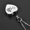 Collar Clásico de Acero Inoxidable con Forma de Corazón Se Puede Abrir Colgante de Amor Botella de Perfume Collar Conmemorativo para Mascotas Joyería Romántica