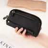 Nova Carteira Feminina de Couro Genuíno 2025 Grande Capacidade Zíper Clutch Versátil Feminina Carteira Longa de Couro Genuíno Bolsa para Celular