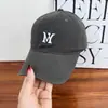 Gorra de Béisbol Bordada con Letra 'm' Estilo Coreano para Hombres y Mujeres, Sombrero de Sol Suave Versátil Casual para Salidas