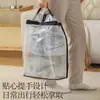 Bolsa de armazenamento de sapatos de malha suspensa para guarda-roupa doméstico, bolsa de sapatos à prova de poeira, bolsa de mão portátil para viagem para armazenamento de sapatos esportivos