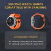 Adequado para Samsung Watch 8/9, pulseira de 40mm, pulseira de silicone Galaxy Watch 8 Classic