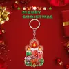 Colgante de Regalo de Navidad Llavero Acrílico 2D Estilo Nuevo Llavero para Mochila de Fiesta de Navidad