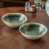Tigela de Ramen, Louça de Cerâmica de Alta Qualidade, Tigela Redonda Grande para Venda no Atacado Pronta para Envio, Tigela Grande Redonda para Salada Comercial de Restaurante Hotel