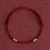 Pulsera de Hilo Rojo con Pez Koi para Mujer, Pulsera Minimalista de Buena Suerte y Amistad, Regalo Versátil para Pareja, Hecho a Mano