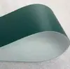 Cinta transportadora plana de PVC Verde Blanco Tira guía lateral con patrón Cinta transportadora de PU Cinta industrial