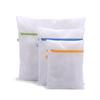 Suministro directo de fábrica, bolsa para sujetadores de lavadora doméstica, bolsa de malla fina gruesa para lavar ropa interior, bolsa de malla con cremallera para lavar ropa.