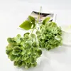 Transfronteiriço Novo Produto Artificial 2 Cabeças 3D Madeira Hortênsia Decoração de Mesa Layout de Hotel Design Floral Falso Flores Secas Artificiais