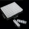 Caja de herramientas para joyería de uñas caja divisible 56 compartimentos pequeños independientes caja de almacenamiento de joyería