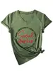 Camiseta de Manga Corta Extra Grande para Mujer Talla Plus 100 kg con Estampado de Letras, Cuello en V Estilo Coreano, Top de Moda y Versátil para Verano