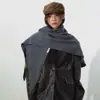 Chal de Lana Australiana Lana 100% Más Otoño e Invierno Nuevo Bufanda Triangular Cálida Versátil para Mujer Chaleco Cardigan Tejido
