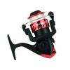Carrete Universal para Barco Negro y Rojo Forma de Gota de Agua, Carrete Suave para Señuelos, Carrete Violento Negro y Delicado para Pesca de Raqueta de Objetos Micro, Carrete para Pesca Boca de Caballo y Boca Torcida