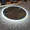 Espejo de pared luminoso LED antivaho sin marco para baño, espejo de baño con luz, espejo de baño redondo inteligente, venta al por mayor de fabricantes