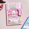 Nuevo Lindo Cuaderno de Papelería de Dibujos Animados Hello Kitty con Bolígrafo y Candado de Contraseña para Niños