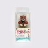 Pastel de cumpleaños con forma de oso y vela, ideal para fiestas de celebridades de Internet, decoración de pasteles, dibujos animados antiguos coreanos, linda vela de cumpleaños