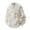 Sudadera Pesada de Manga Larga para Otoño e Invierno, Talla Grande, Cuello Redondo, Diseño de Letras Estampadas Completas para Hombre, Top para Hombre, Aliexpress