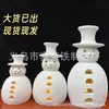 Transfronteiriço Novo Boneco de Neve de Resina Colorido Retro de Natal Decoração de Natal Display de Mesa Enfeites de Boneco de Neve de Natal Atacado
