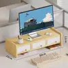 Soporte Elevador Base para Monitor de Computadora de Escritorio Soporte de Escritorio Estación de Trabajo de Escritorio de Oficina Estante de Almacenamiento con Cajón de Escritorio
