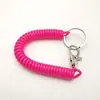Atacado do Fabricante Chaveiro Cordão de Telefone Colorido Cordão para Celular Corda Elástica Retrátil de Segurança Anti-Perda Corda Elástica de Plástico