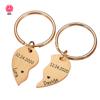 Llavero de amor con empalme en caliente de estación independiente, personalizado, DIY, con nombre de pareja familiar, fabricantes de llaveros en forma de corazón