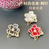 Broche de Camelia de Gama Alta para Mujer Exquisito Flor de Nicho Corsage Pin de Solapa de Traje de Gama Alta Accesorios Hebilla Antiexposición