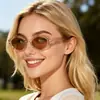 Moda Retro Gafas de Sol con Forma de Diamante, Modernas y Únicas para Mujer, Gafas de Sol Casuales para Vacaciones, Gafas Pequeñas con Montura en Forma de Diamante