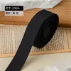 Ventas Directas de Fábrica Banda Elástica de Nylon de 2.5 cm de Ancho, Brillante por Ambos Lados, con Hilo, Negra y Blanca, Banda Elástica de Doble Cara para Tanque, Lista para Usar