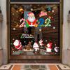 Fábrica de venta al por mayor de pegatinas de pared Nuevo dormitorio de Navidad sala de estar removible Papá Noel pegatinas de pared navideñas XH6293