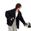 Chaqueta de Trabajo Retro Lavada Versátil Cómoda de Calidad Mejorada Nueva Era Reductora de Edad Tendencia Primavera y Otoño 2025