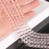 Pressionar Cordão 4.6.8mm Contas Redondas Transparentes Contas de Luz de Cristal Acessórios de Joalheria que Não Desbotam Contas Contas de Vidro Contas Soltas