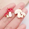20 Estilos de Casa de Hongo con Goteo de Aceite Colgantes de Aleación de Acción de Gracias Charms para Pulsera de Collar DIY Accesorios para Llaveros