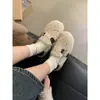 Primer Encuentro Temporada Zapatos de Piel Mujer Ropa Exterior de Invierno 2026 Nuevo Estilo Coreano Retro Suela Plana Mocasines Slip-on Mujer Algodón con Forro de Terciopelo
