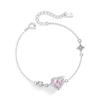 Preciosa pulsera de plata de ley 925 con diseño de nicho para mujer, pulsera de estrella de lujo ligera, regalo Qixi, pulsera de planeta estilo ins