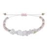 Pulsera de Grava de Cristal de Color Natural Pulsera Simple Combinable Cadena para Mujer Pulsera Ajustable de Piedra Irregular
