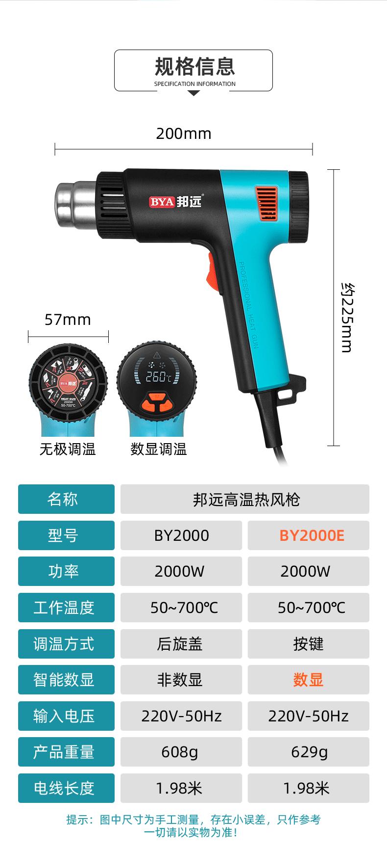 邦远工业轻型高温热风枪_15