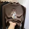 Nueva colección de otoño e invierno de capas base de forro polar para niños: Camisetas interiores de manga larga con cuello alto, cálidas y cómodas, para niñas pequeñas y niños pequeños