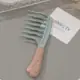 Popular Peine Rizador de Dientes Ondulados de Doble Fila con Mango, Peine Masajeador del Cuero Cabelludo, Peine Voluminizador para Salón de Belleza, Herramienta Rizadora Antiestática para Peinar
